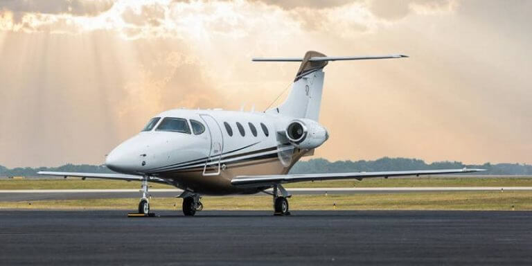 Beechcraft Premier 1A exterior on the ramp