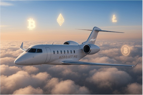 AeroJet Me Now Accepts Crypto Payments in Partnership with Swapin